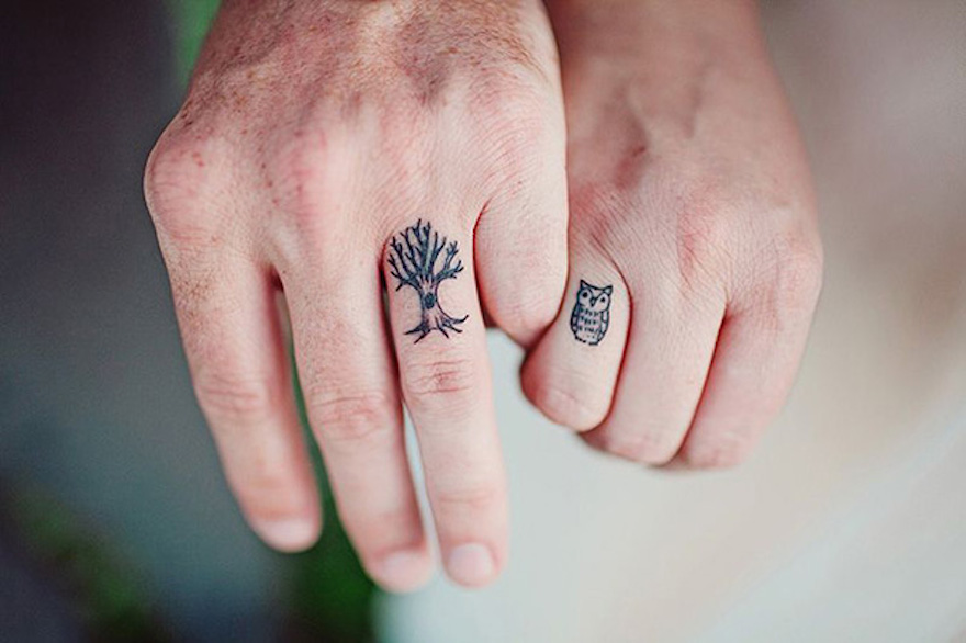 16 Inspiring Couples Who Chose Matching Wedding Tattoos Instead Of Diamond & Gold Rings
