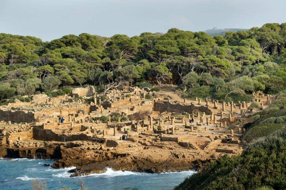 Tipaza,,Algeria,-,February,05,,2023-wide,Angle,Panorama,Of,The