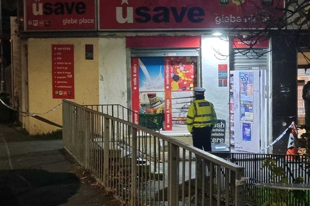 Investigation launched after robber threatens Cambuslang shop worker with substance