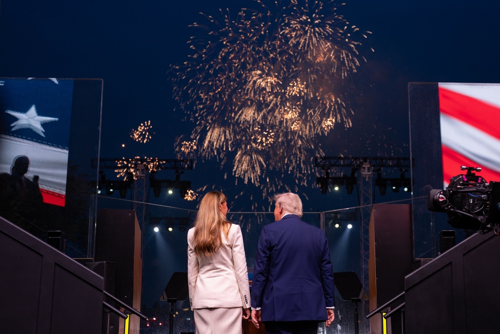 Trump Promised The Biggest Fireworks Show Ever. Guinness Says He Was Right